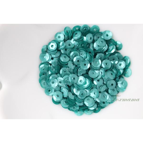 スパンコール 約470枚(約2g) 亀甲 4mm マット 深緑 (SKK04MDGSE00)