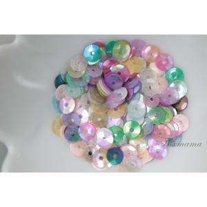 スパンコール 5mm 約350枚(約2.5g) 亀甲 マット 混色 (SKK05MMXSH00)