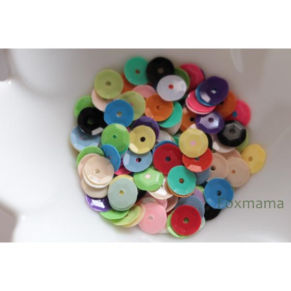 スパンコール 6mm 約170枚(約2.5g) 亀甲  混色 (SKK060MXHL00)