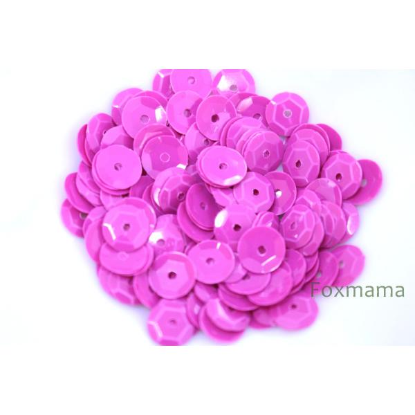 スパンコール 6mm 約155枚(約2g) 亀甲  赤紫 (SKK060RMWS00)