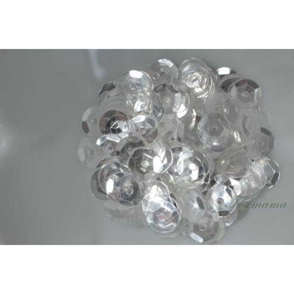 スパンコール 6mm 約200枚(約2.5g) 亀甲 シャイニー 透明 (SKK06SSKSJ00)