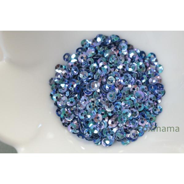 スパンコール 3mm 約2g 丸カップ グラデーション 青 紫 (SMC03DBPHH00)