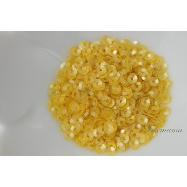 スパンコール 3mm 約2g 丸カップ マット 黄色系 (SMC03MYLHW00)