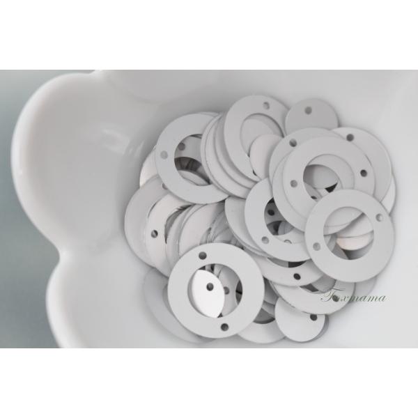 スパンコール 約3g 輪と丸のセット マットシルバー (SRC16MSVBJ2S)