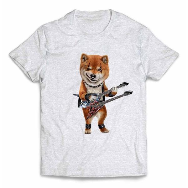 【柴犬 ロックスター いぬ 犬】キッズ 半袖 Tシャツ by Fox Republic