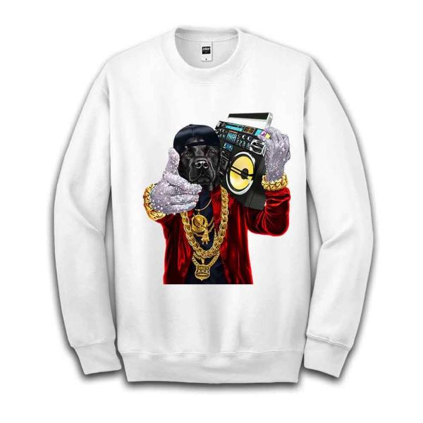 【ラブラドールレトリバー・ラッパー・ヒップホップ】キッズ スウェット スエット　トレーナー