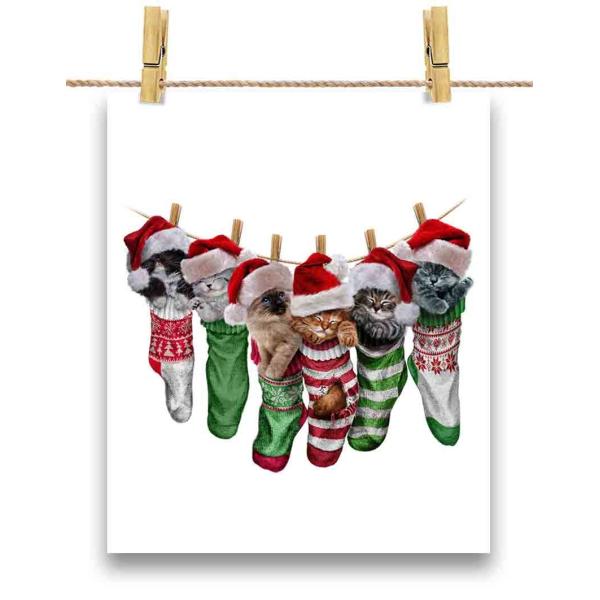 【メリークリスマス 子猫】ポストカード by Fox Republic