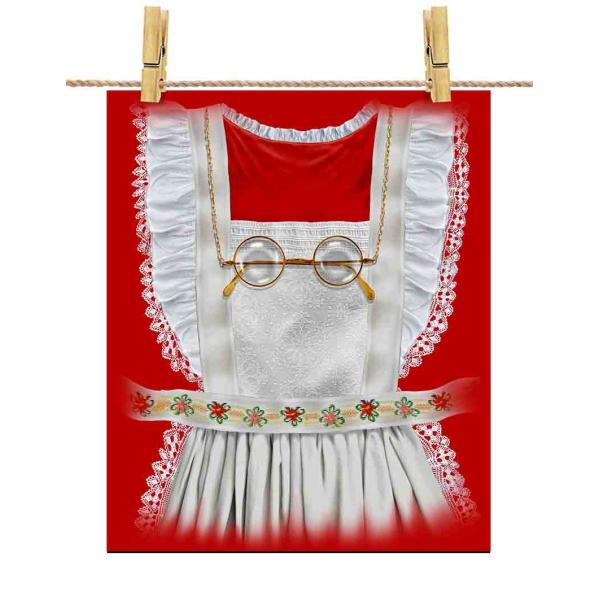 ポストカード ミスクロース クリスマス だまし絵 コスチューム by Fox Republic