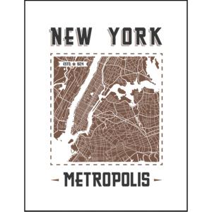 鳥瞰図 バーズアイマップ 或る日のミッドタウン 地図 ニューヨーク