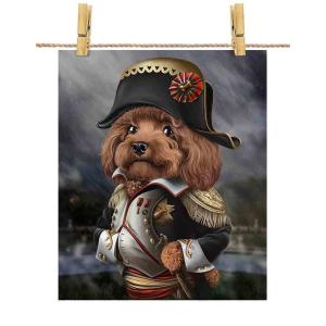 ポスター A1 プードル ナポレオン フランス 犬 by Fox Republic｜foxrepublic