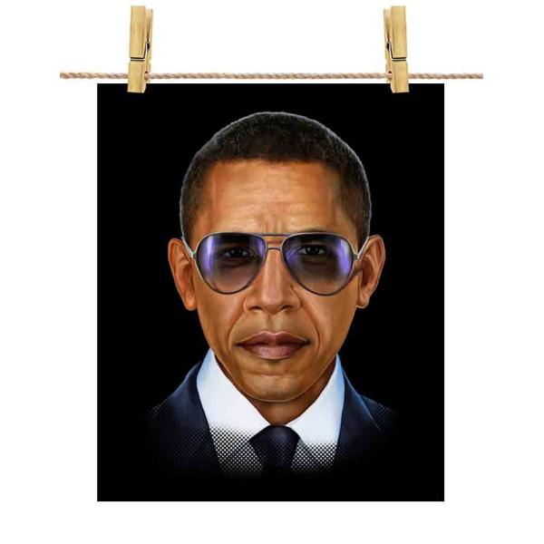 ポスター A2 アメリカ 大統領 バラク オバマ サングラス by Fox Republic