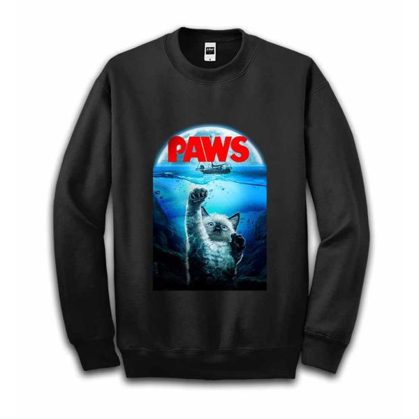 【猫・ねこ・海・PAWS】メンズ　スウェット　スエット　トレーナー　