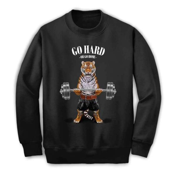 メンズ スウェット スエット トレーナー 筋トレ やる気がないなら家に帰れ トラ 虎 by Fox ...