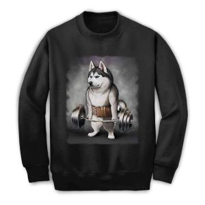 シベリアンハスキー ドッグ 犬 いぬ サングラス】メンズ スウェット