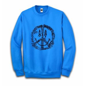 【ピース＆スマイルマーク】メンズ　スウェット　スエット　トレーナー　