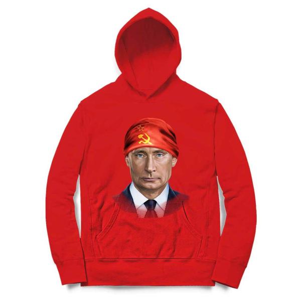 【ロシア連邦大統領 プーチン ソビエト連邦の旗】メンズ パーカー by Fox Republic