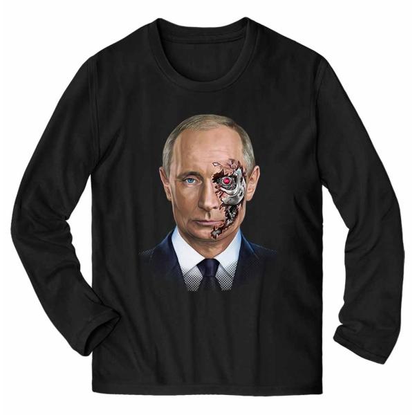 メンズ Tシャツ 長袖 ロシア連邦大統領 ロボットになったプーチン by Fox Republic