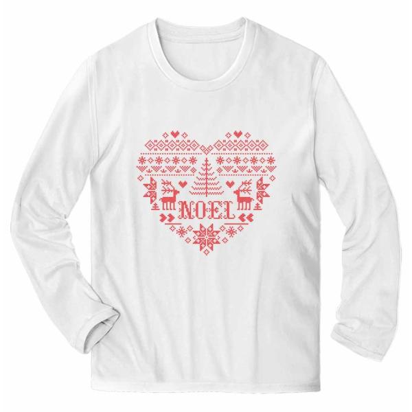 メンズ Tシャツ 長袖 メリー クリスマス セーター トナカイ ハート by Fox Republi...