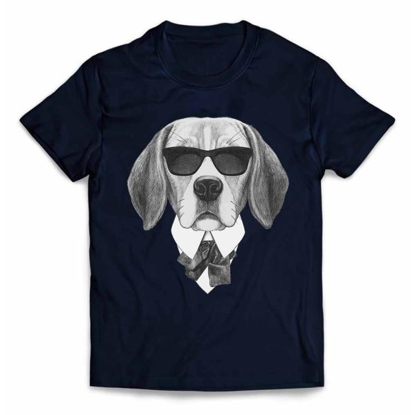 メンズ Tシャツ 犬 ビーグル サングラス by Fox Republic 半袖 いぬ 動物
