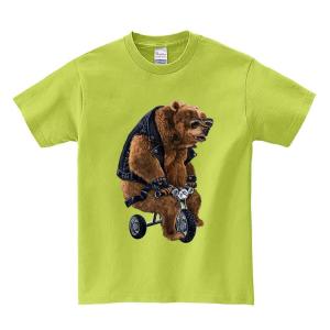 自転車にのる熊・クマ 】メンズ 半袖 Tシャツ : FOX REPUBLIC - 通販