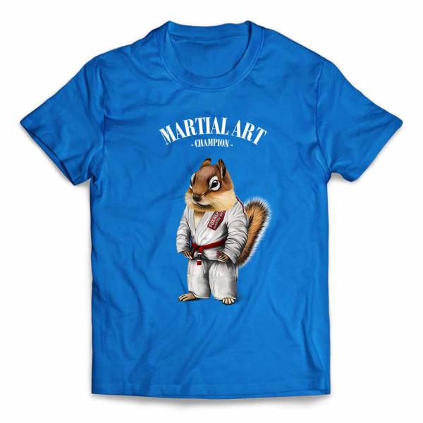 メンズ Tシャツ シマリス リス 小動物 白い柔道着 師匠 筋トレ チャンピオン by Fox Re...