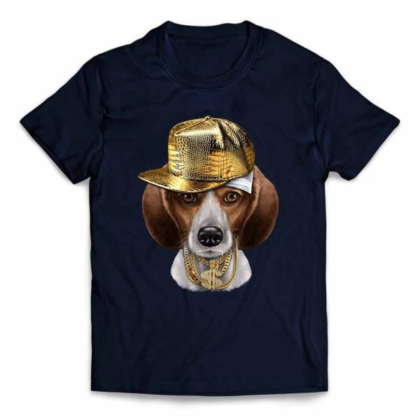 【ビーグル ドッグ 犬 いぬ ヒップホップ】メンズ 半袖 Tシャツ by Fox Republic