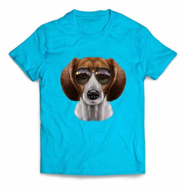 【ビーグル ドッグ 犬 いぬ サングラス】メンズ 半袖 Tシャツ by Fox Republic