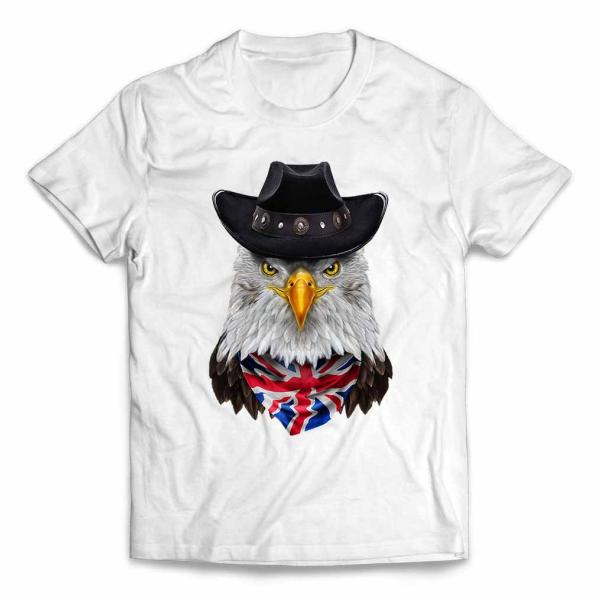 メンズ Tシャツ 半袖 鷲・ワシ ユニオンジャック イギリス by Fox Republic