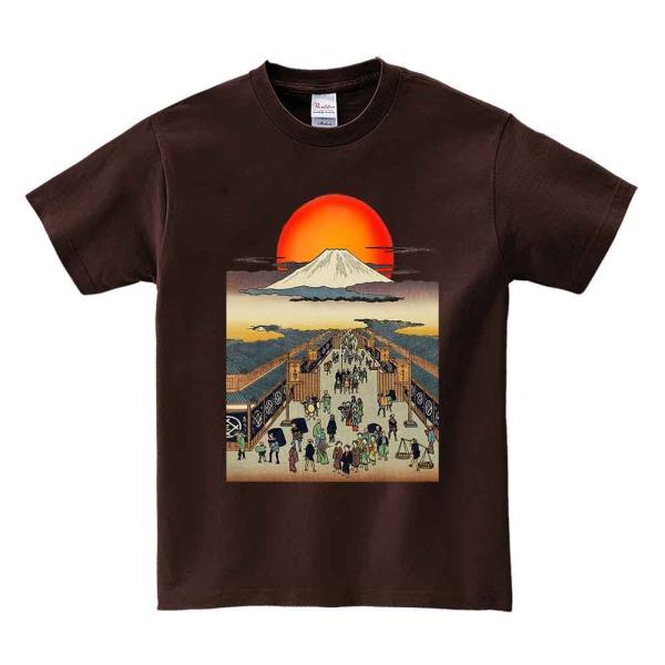 【 富士山・浮世絵】メンズ 半袖 Tシャツ