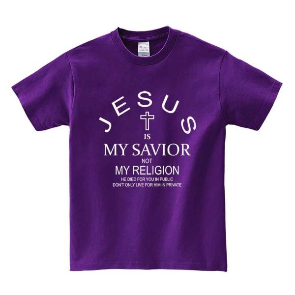 【キリストは私の救世主】メンズ 半袖 Tシャツ