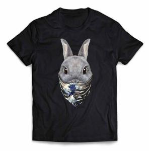 ワンダフルワールド　うさぎシャツ Tシャツ｜うさぎ・ネザーランドドワーフラビット【型番 T-137