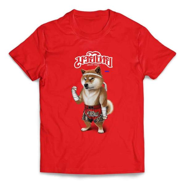 メンズ Tシャツ 半袖 柴犬 しばいぬ ムエタイ キックボクシング スポーツ by Fox Repu...