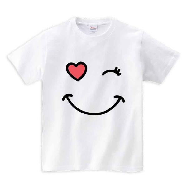 【ウィンクスマイルマーク】メンズ 半袖 Tシャツ