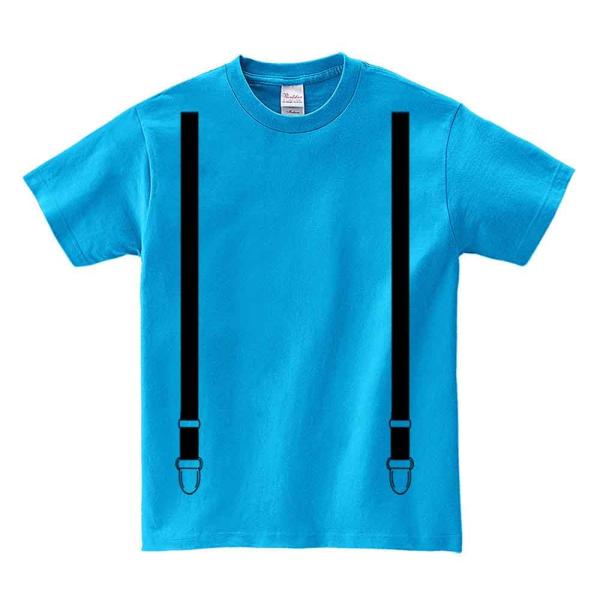 【だまし絵のサスペンダー】メンズ 半袖 Tシャツ