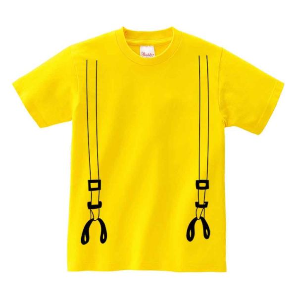 【だまし絵のサスペンダー】メンズ 半袖 Tシャツ