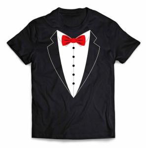 momoko様【美品】riziere スーツ シャツ ブラック靴 蝶ネクタイ メンズ Tシャツ 半袖 タキシード 蝶ネクタイ スーツ だまし絵