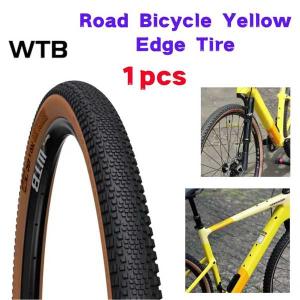 Wtb-黄色のエッジを備えた超軽量700x37cロードバイク用外部タイヤ 耐引裂性 120tpi自転...