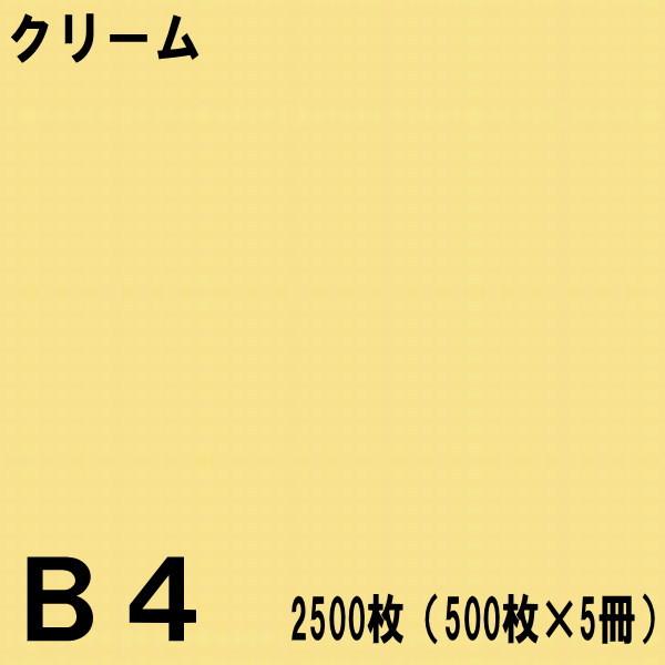 B4サイズ カラーコピー用紙 2500枚（500枚×5冊）クリーム【北越NEWファインカラー】※代引...
