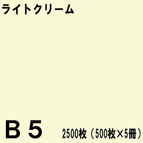 B5サイズ カラーコピー用紙 2500枚（500枚×5冊）ライトクリーム【北越NEWファインカラー】...