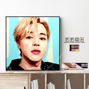 ポップアートパネル インテリア アート ポスター 絵 JIMIN BTS ジミン 防弾少年団 キータタット シティケット Sサイズ 即納｜fpgjapan