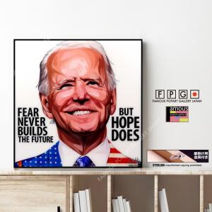 ポップアートパネル インテリア アート ポスター 絵 JOE BIDEN ジョー・バイデン キータタット シティケット Sサイズ 即納｜fpgjapan