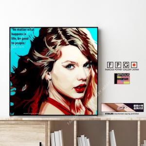 ポップアートパネル インテリア アート ポスター 絵 Taylor Swift Ver.1 テイラー・スウィフト キータタット シティケット Mサイズ 予約｜fpgjapan