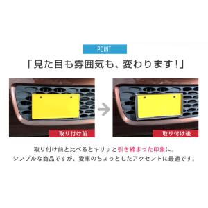 【新基準対応】 前後2枚セット ナンバーフレー...の詳細画像4