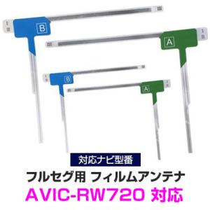4枚セット  パイオニア AVIC-RW720 対応 カーナビアンテナ カーテレビアンテナ フルセグ...
