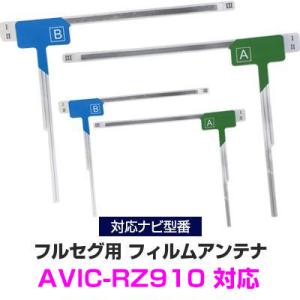 4枚セット  パイオニア AVIC-RZ910 対応 カーナビアンテナ カーテレビアンテナ フルセグ...
