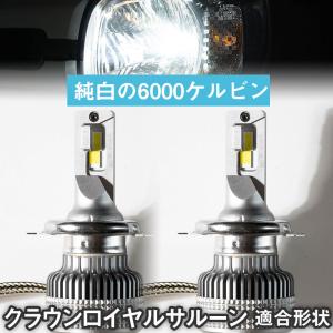 【カットラインがしっかり出る！】 クラウンロイヤルサルーン 対応 LEDヘッドライト 白光 ホワイトLED カットライン 回転式 光軸調整 高放熱性 ヒートシンク｜fpj-mat