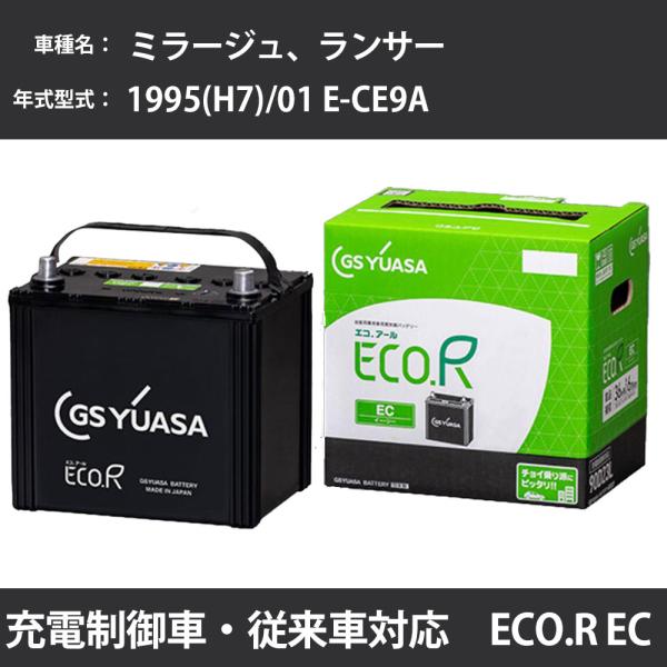 カーバッテリー 三菱 ミラージュ、ランサー 1995(H7)/01 E-CE9A 4G63 2000...