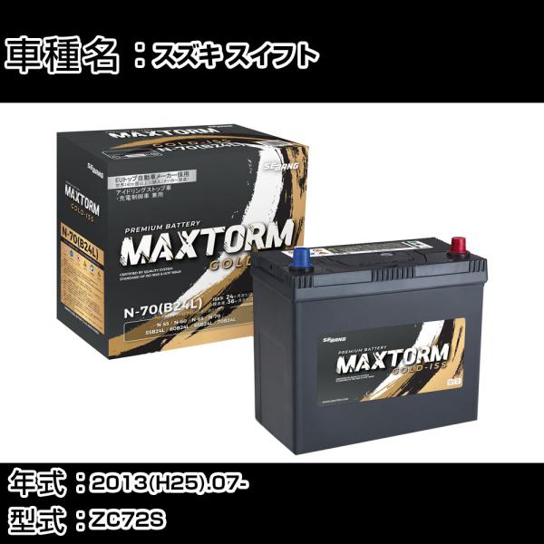 スズキ スイフト 2013(H25).07-/ZC72S 1200cc/標準地・寒冷地 バッテリー ...