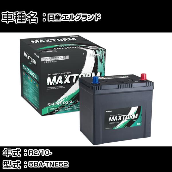 日産 エルグランド R2/10- 5BA-TNE52 2500cc 寒冷地仕様車 バッテリー 適合参...