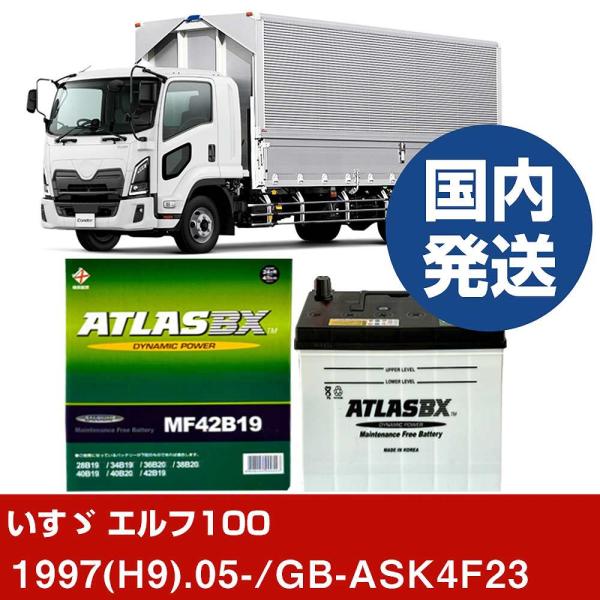 いすゞ自動車 エルフ100 GB-ASK4F23/1997(H9)/05- バッテリー 車 ATLA...